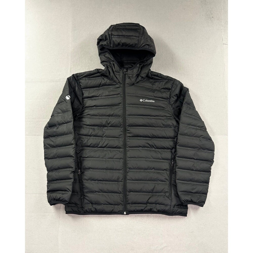 Columbia Men's Lake 22 II Hooded 650 Fill Down Puffer Jacket XL Black